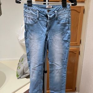 Some light blue white washed jesus form l.e.i